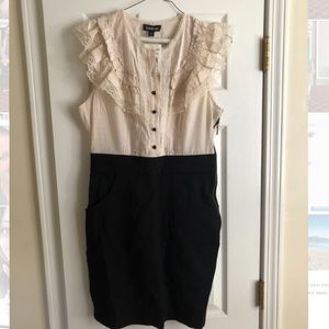 bebe Ruffle Dress- Size M- Brand New with Tags!